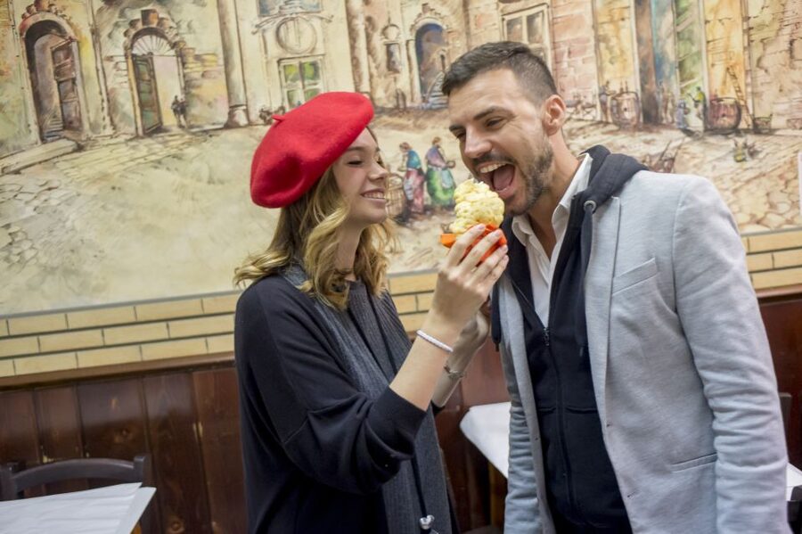 Rome: Food Tour and Wine Tasting in a Traditional Trattoria - From Campo de’ Fiori, the meal begins with cod