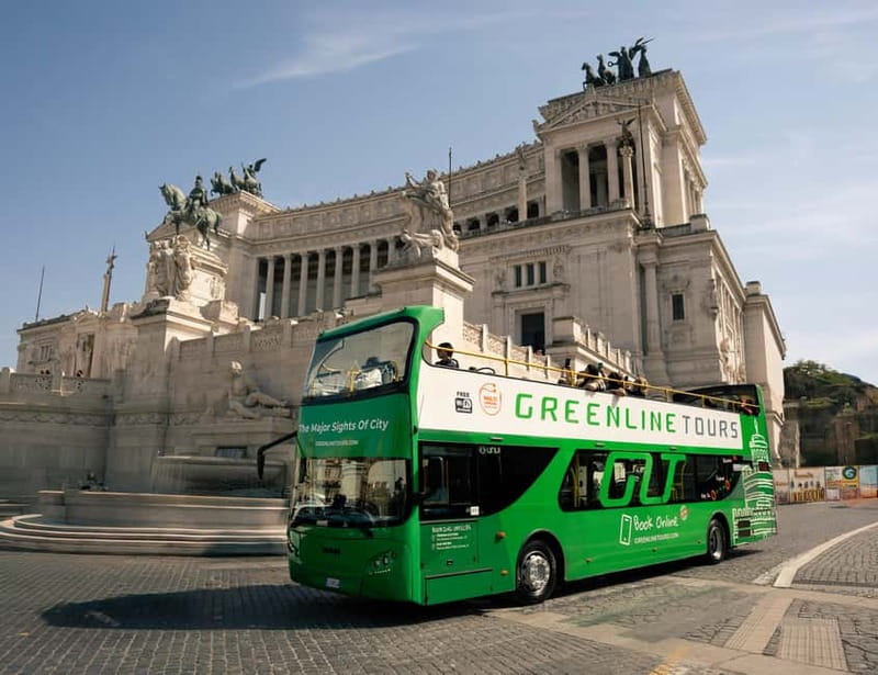 Rome:Hop-On Hop-Off Panoramic Open Bus Ticket 3 Circuits x 1 - Blue Route: Rome’s museums and northern districts