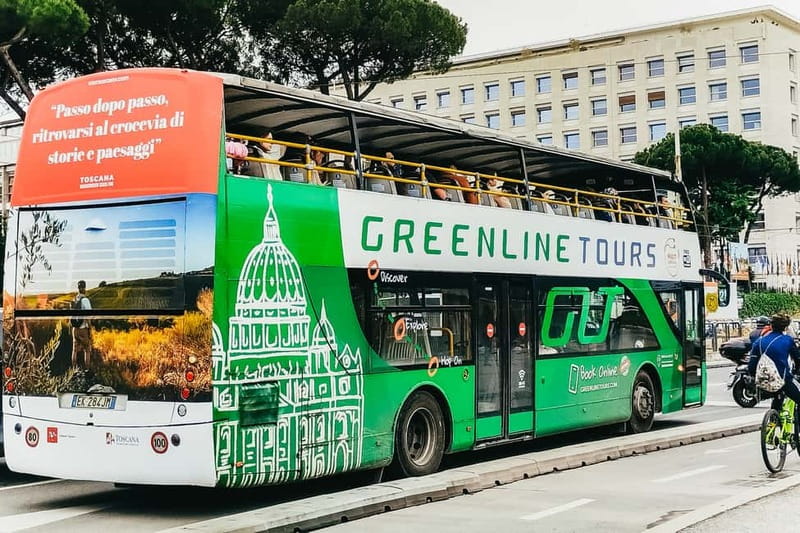 Rome:Hop-On Hop-Off Panoramic Open Bus Ticket 3 Circuits x 1 - Audio commentary, Wi-Fi, and the ride itself