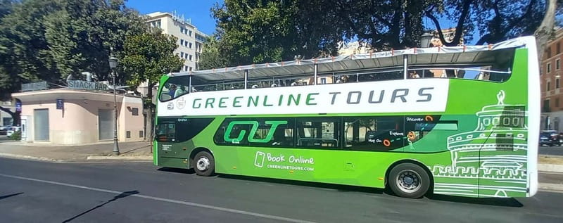 Rome:Hop-On Hop-Off Panoramic Open Bus Ticket 3 Circuits x 1 - Starting at Piazza dei Cinquecento