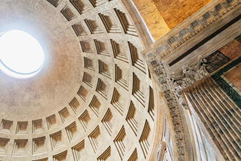 Rome: Pantheon Fast-Track Ticket and Official Audio Guide - Entering the portico and meeting Raphael