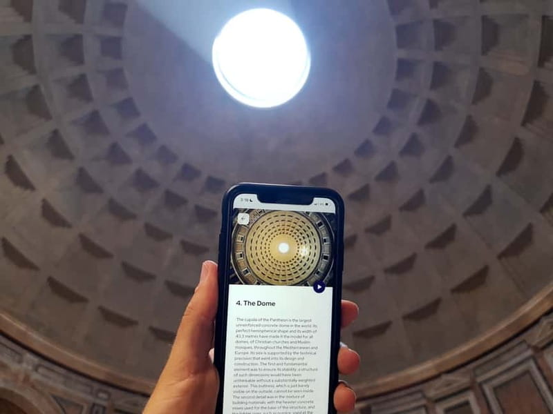 Rome: Pantheon Priority Entry Ticket & Audio Guide App - Key points to know before booking