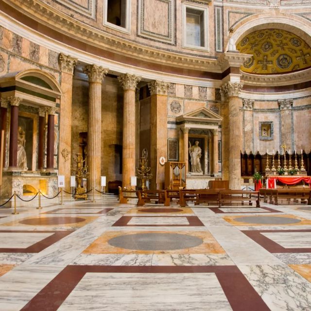 Rome: Pantheon Timeless Marvel Guided Tour with Entry Ticket - The Corinthian porch and original doors