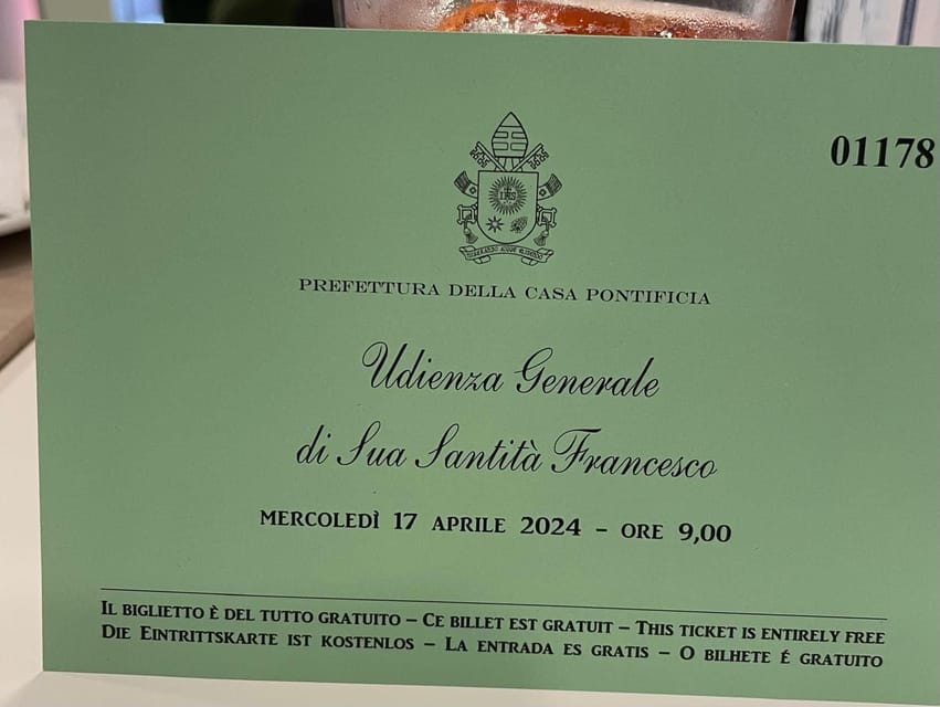 Rome: Papal Audience Tour With Reserved Access - The Pope’s arrival, message, prayers, and blessing
