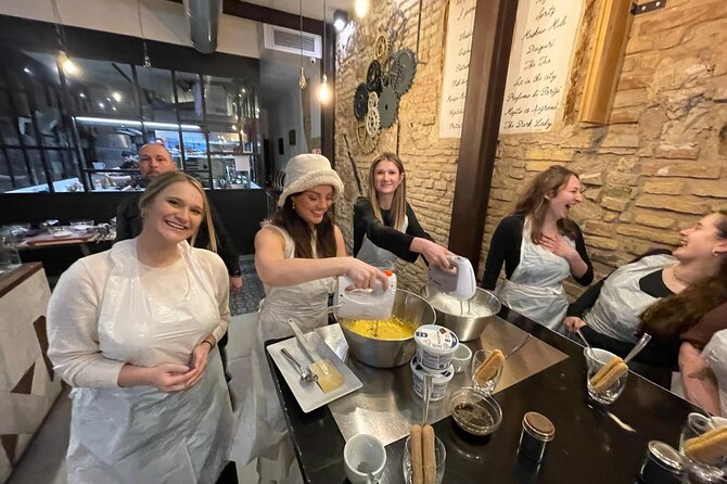 Rome: Pizza & Tiramisu Class with Free Flowing Fine Wine - Eating what you made with wine