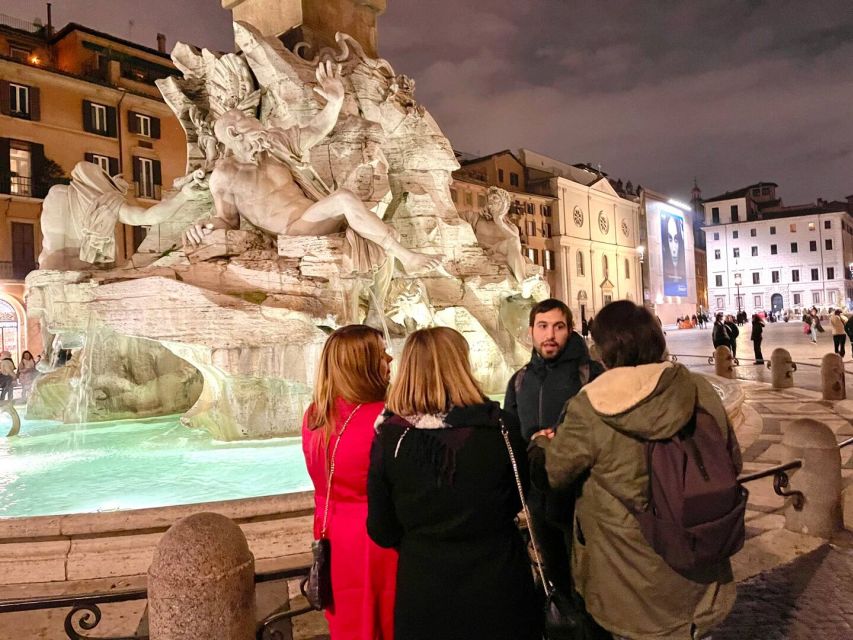 Rome: Spanish Steps, Trevi, Navona and Pantheon Sunset Tour - Small churches and unexpected stops between the big sights