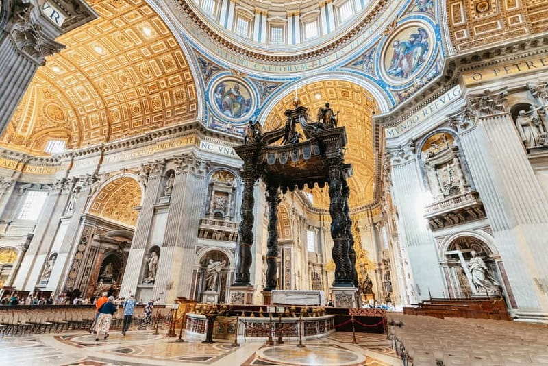 Rome: St. Peter's Basilica, Papal Tombs, and Dome Climb Tour - The papal grottoes and St. Peter’s Tomb