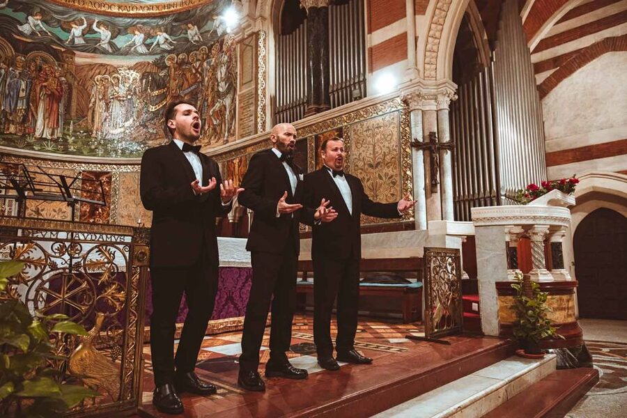 Rome: The Three Tenors at St. Paul's Church Concert Ticket - The first half: opera favorites in compact form