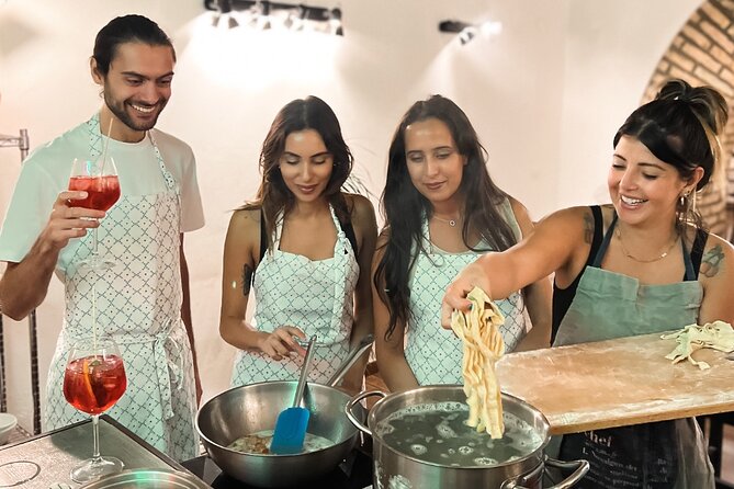 Rome Tipsy Cooking Class: Make Pasta and Mix 3 Spritz Cocktails - Fresh pasta and three spritzes in one Roman afternoon