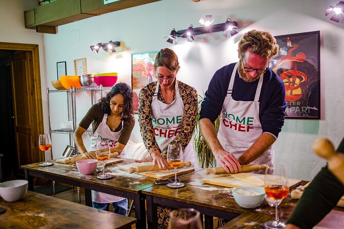 Rome Tipsy Cooking Class: Make Pasta and Mix 3 Spritz Cocktails - Finishing with Limoncello and dinner