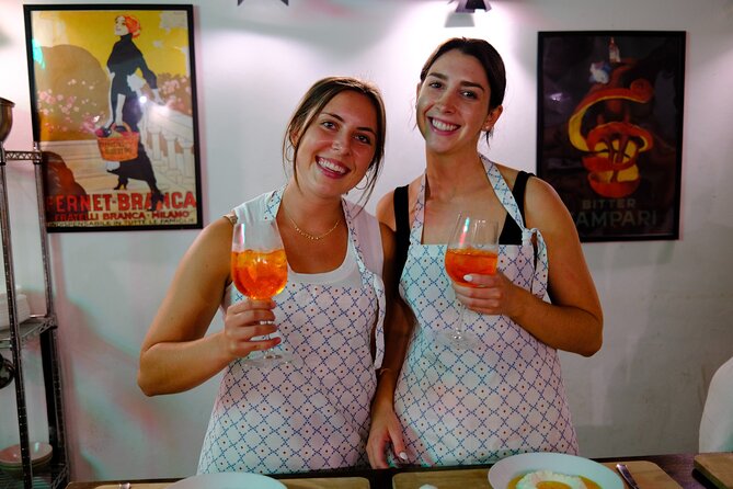 Rome Tipsy Cooking Class: Make Pasta and Mix 3 Spritz Cocktails - The social side: music, dancing, and changing hosts