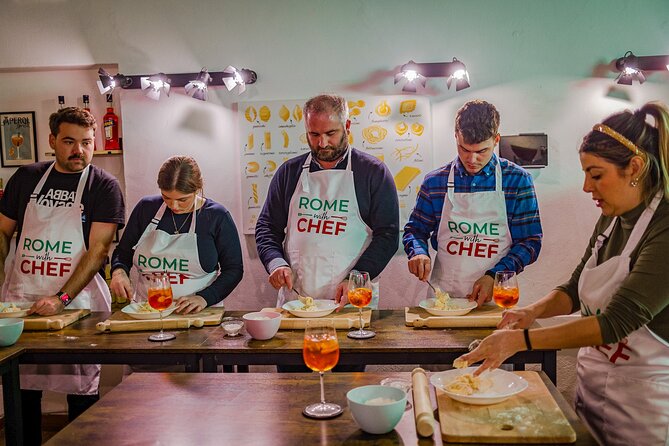 Rome Tipsy Cooking Class: Make Pasta and Mix 3 Spritz Cocktails - Starting with an Aperol Spritz