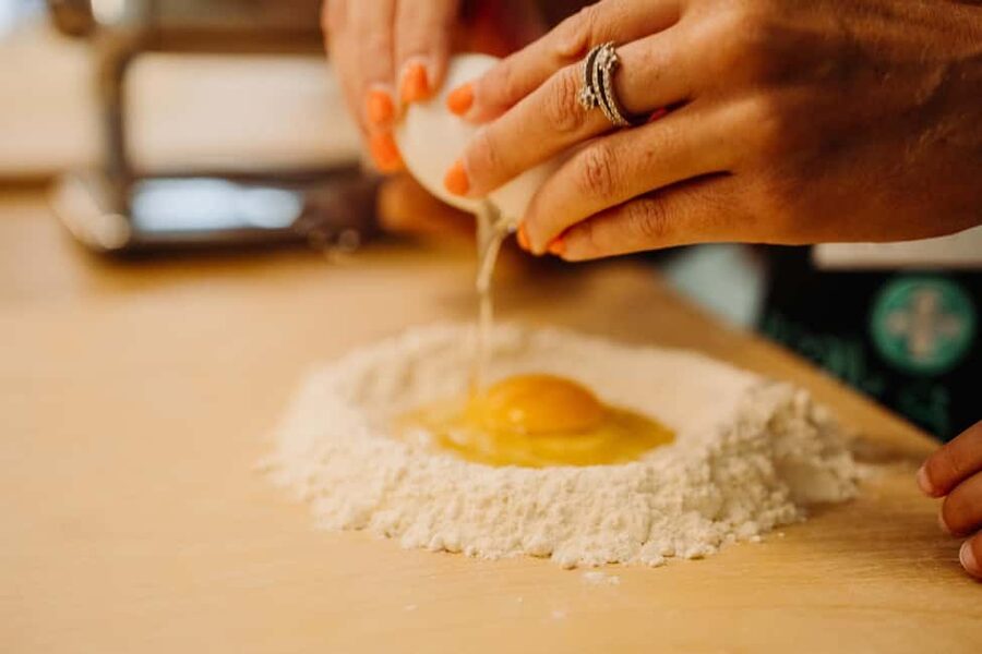 Rome: Traditional Pasta Making Class with Wine & Gelato - Sitting down to eat your own Roman meal