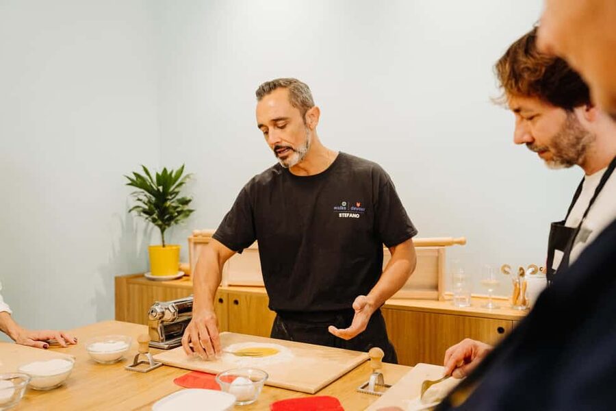 Rome: Traditional Pasta Making Class with Wine & Gelato - What the cooking instruction is really like