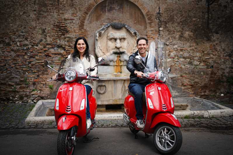 Rome Vespa Tour with Professional Photoshoot - Key points at a glance