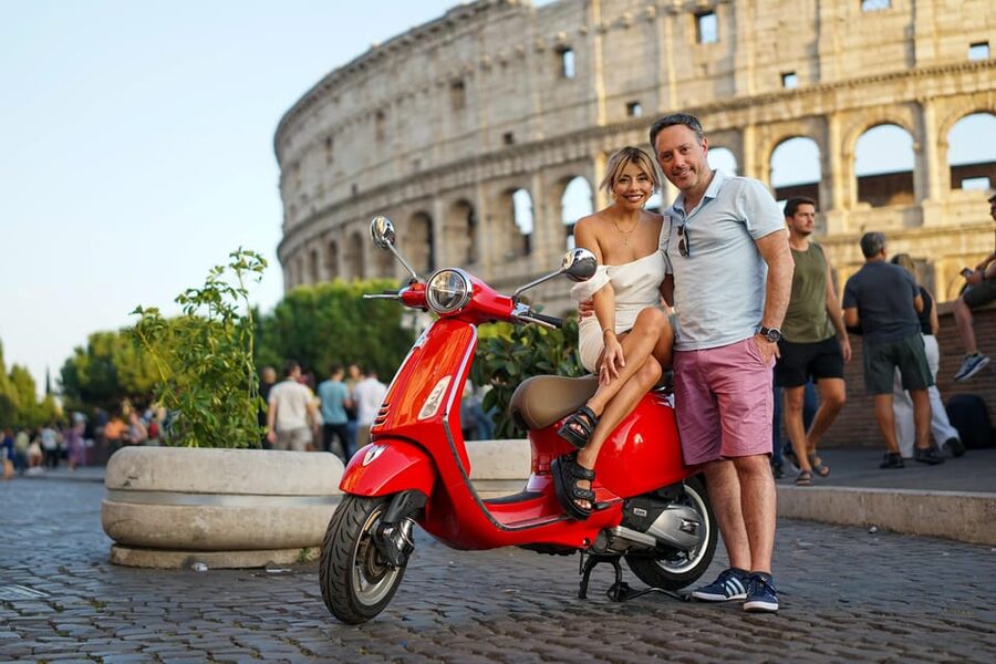 Rome Vespa Tour with Professional Photoshoot - The Orange Garden viewpoint