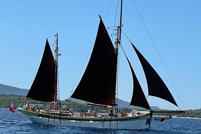 Sailing day trip on Tall Ship Andrea Jensen with Lunch and Wine - The bay stop: swimming, snorkeling, or doing very little