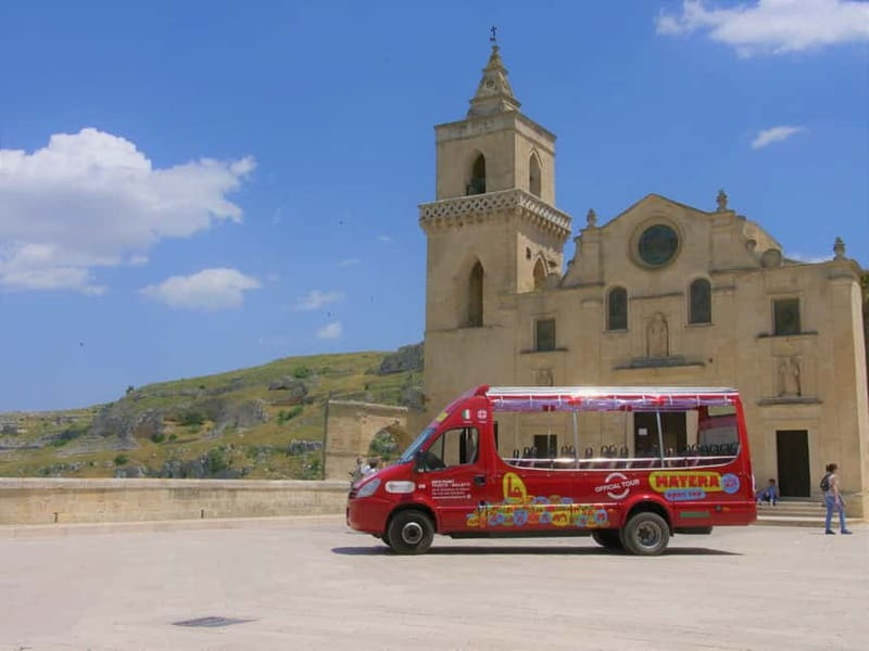 Sassi of Matera: Eco-Bus Open Top Tour - Via Madonna delle Virtù and the First Big Views