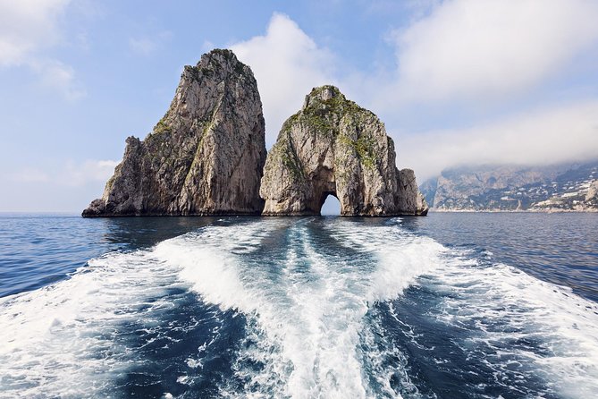 Small Group Capri Island Boat Ride with Swimming and Limoncello - White Grotto and the eastern cliffs