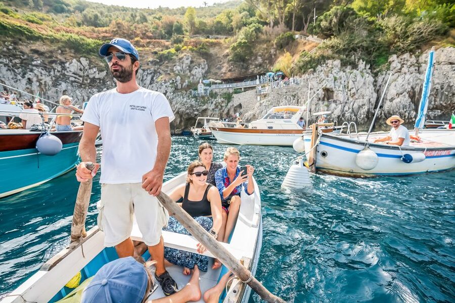 Sorrento: Exclusive Capri Boat Tour and Optional Blue Grotto - The return ride and homemade limoncello
