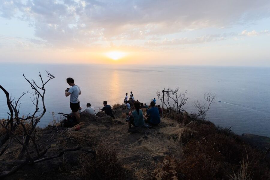 Stromboli: Sunset Trekking at Sciara del Fuoco - The first climb through Stromboli’s island scenery