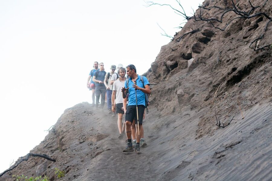 Stromboli: Sunset Trekking at Sciara del Fuoco - The old cemetery and views of Strombolicchio