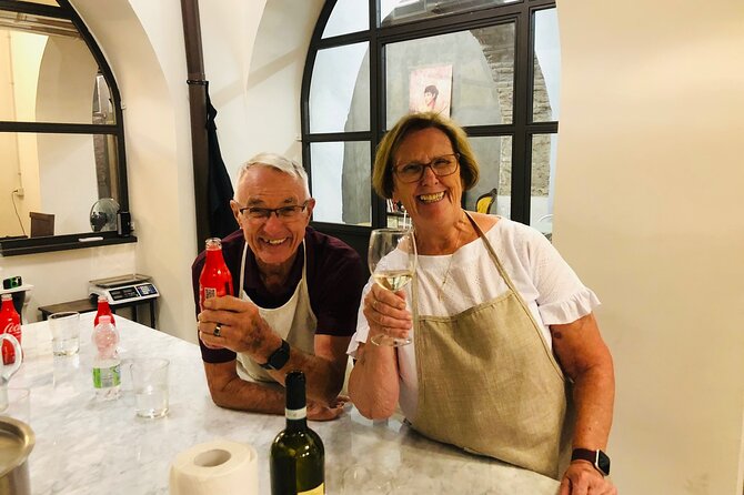 Super Fun Pasta & Gelato Class by Vatican with Wine + Oil Tasting - Bruschetta starts the meal with little fuss
