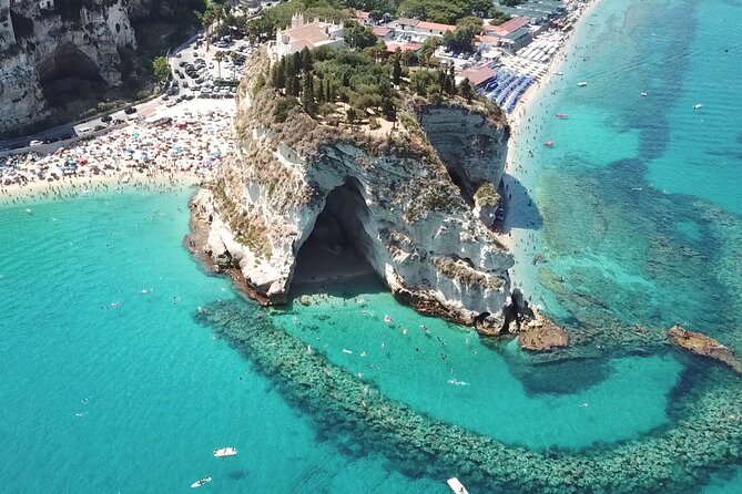 The best Boat Tour from Tropea to CapoVaticano, max 12 passengers - Santa Maria dell’Isola and the floating aperitif