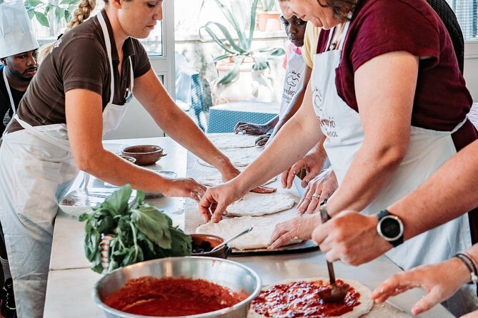 Toss, Bake, Cheers! - Sorrento Pizza Making Class with Wine - Making dough with Luigi and Laura