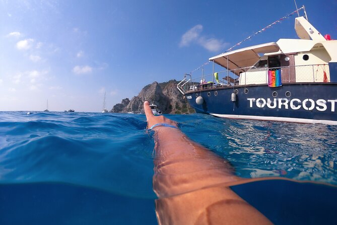 Tour of the Costa degli Dei by boat, 3 hours with aperitif included - Grotticelle Beach and the aperitivo