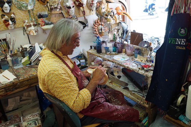 Venetian Carnival Mask Making Class in Venice, Italy - Painting your own papier-mâché mask
