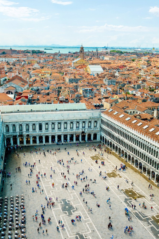 Venice: Bell Tower & St Mark's Square History Gallery Ticket - Riding the elevator to the Campanile