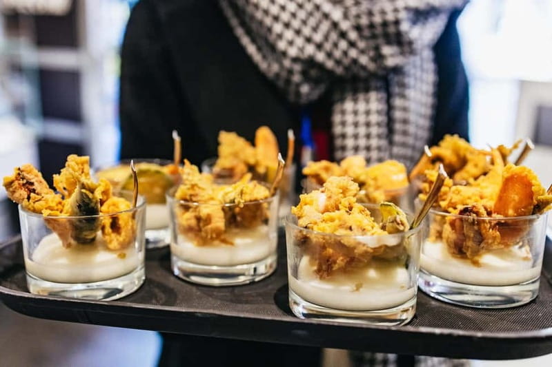 Venice: Food Tasting Tour with Cicchetti Dishes and Wine - The first plates: seafood, polenta, and seasonal produce