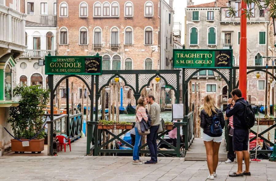 Venice: Private Gondola Ride - The Peggy Guggenheim Collection from the water