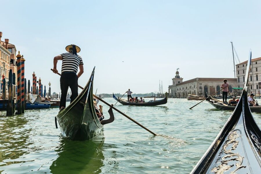Venice: Private Gondola Ride along Grand Canal - La Fenice, Santa Maria della Salute, and Punta della Dogana