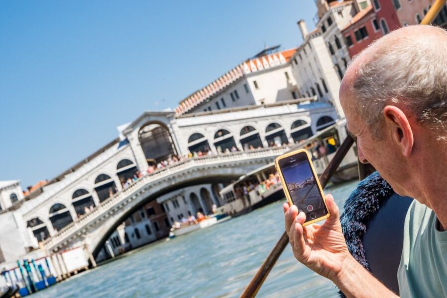 Venice: Shared Gondola Ride Across the Grand Canal - The narrow waterways near Teatro La Fenice