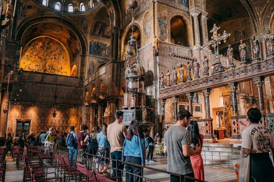 Venice: St Mark's Basilica Small-Group Tour with Terrace - Inside the basilica: mosaics, stories, and a clear route
