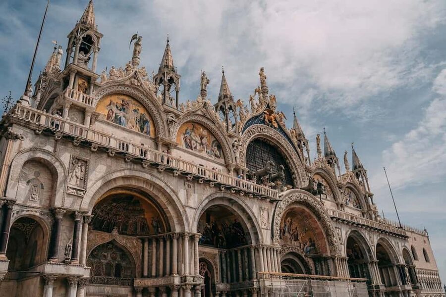 Venice: St Mark's Basilica Small-Group Tour with Terrace - Meeting beneath the blue clock tower