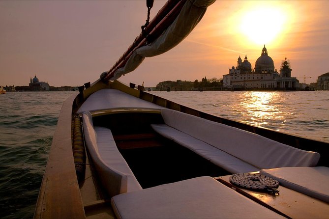 Venice Sunset Cruise by Typical Venetian Boat with Prosecco - St. Mark’s Basin and the Salute Church