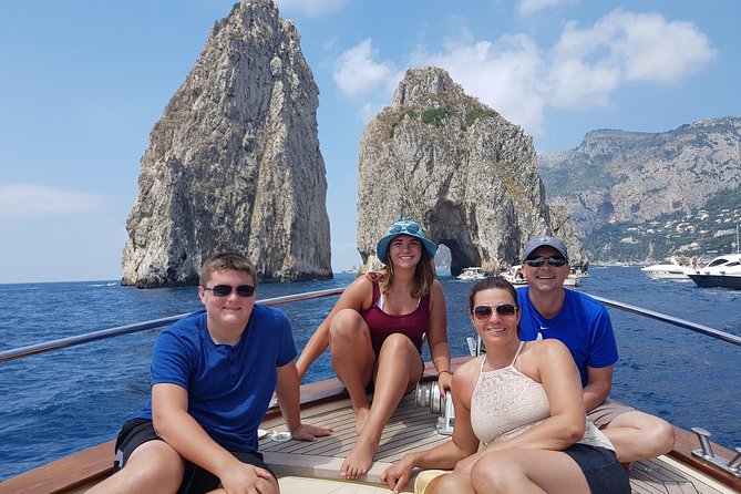 Very Small Group Capri Boat Excursion with Transfer from Positano - Natural Arch and the Roman cave below it
