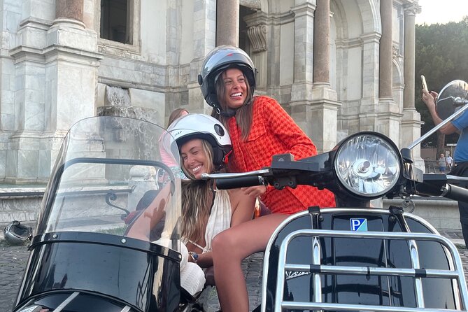 Vespa Sidecar Tour By Night with Pickup - Circus Maximus and Palatine Hill pass by in a flash