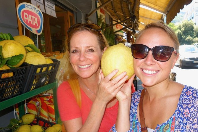 Walking Food Tour in Sorrento w/ Limoncello Factory Lemon Grove - Inside the lemon grove and limoncello production area